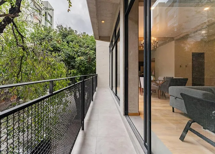 Stylish Haven W/ Balcony Steps To Jazz Bar & Cafes México DF